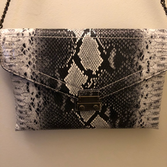 J. Crew Handbags - J. Crew Snake Print Clutch